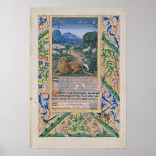 Poster David defending his father's sheep against a