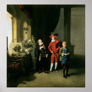 Poster David Garrick com William Burton e John