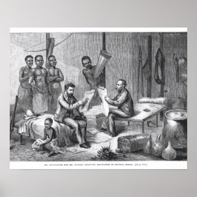 Pôster David Livingstone (1813-73) e Henry Mort (Frente)
