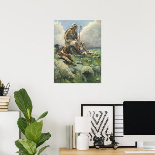 Poster David, o Pastor, por Copping, Vintage Religion