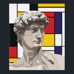 Poster David pop art<br><div class="desc">David Michelangelo, Piet Mondrian pop art</div>