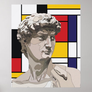 Poster David pop art