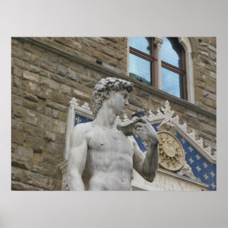 Pôster David Statue Michelangelo na Itália