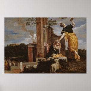 Poster David Teniers, o mais jovem - o sacrifício de Abr