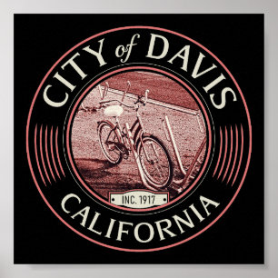 POSTER DAVIS YOLO CALIFÓRNIA - CIDADE DE DAVIS CA