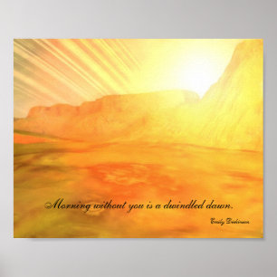 Poster Dawn Rings Personalizada Emily Dickinson Cote Post