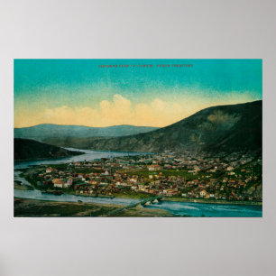 Pôster Dawson, opinião da cidade do território yukon de