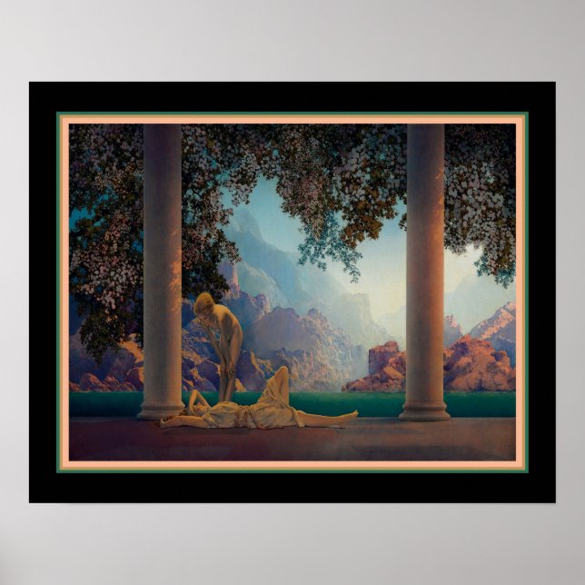 Poster "Daybreak" 1922 Maxfield Parrish (Frente)
