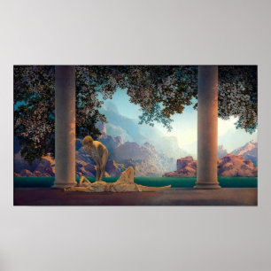 Pôster Daybreak de Maxfield Parrish em 1922