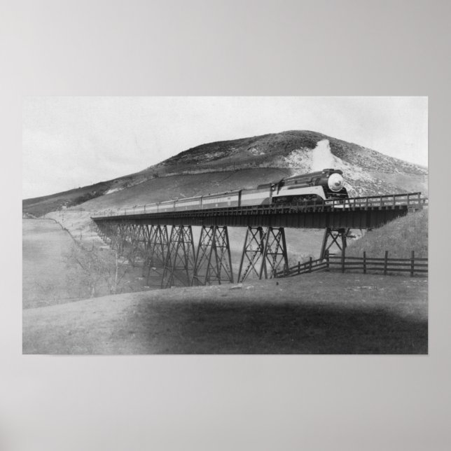 Poster Daylight Limited Railroad sobre Tressel (Frente)