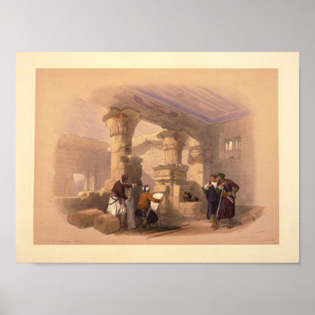 Poster Dayr el Medeeneh — Thebes (Frente)