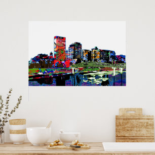 Poster Dayton, Ohio em grafite