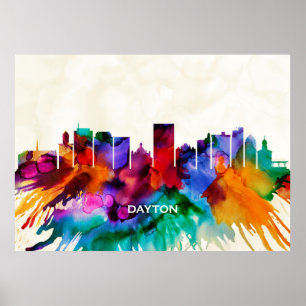 Poster Dayton Skyline