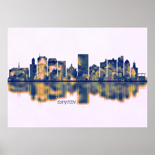 Poster Dayton Skyline (Frente)