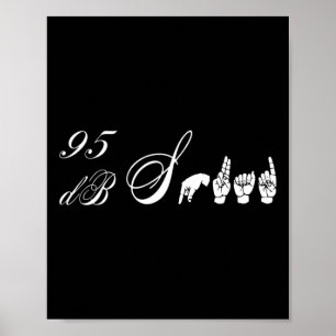 Poster Db Linguagem de Sinal de Mão Linguagem de Mão Sens