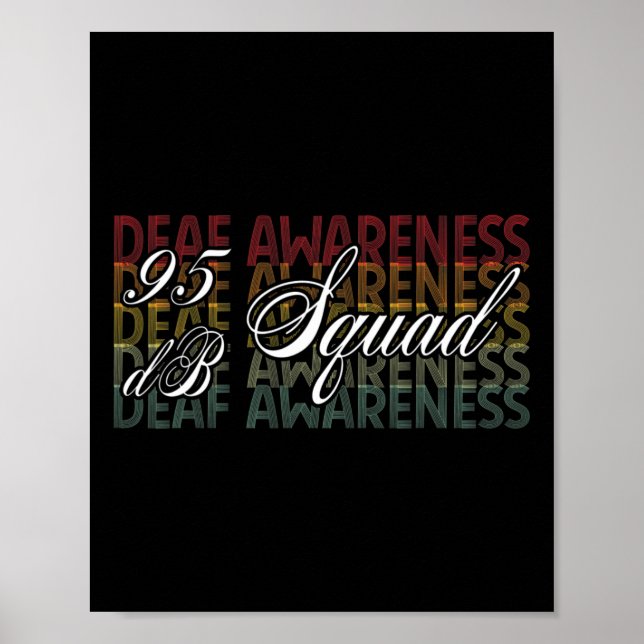 Poster Db Linguagem de Sinal de Mão Linguagem de Mão Sens (Frente)