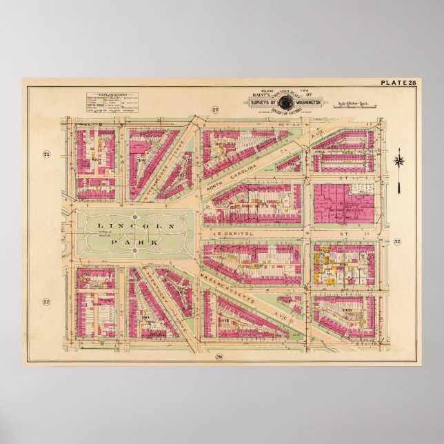 Poster DC Capitol Hill Neighb. BigMapBlog 1919 (Frente)