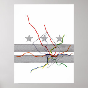 Poster DC Metro Map