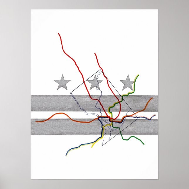 Poster DC Metro Map (Frente)