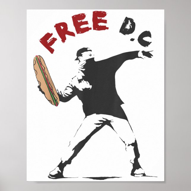 Poster Dc Sandwich Cara Free Dc Washington Dc Sandwich (Frente)