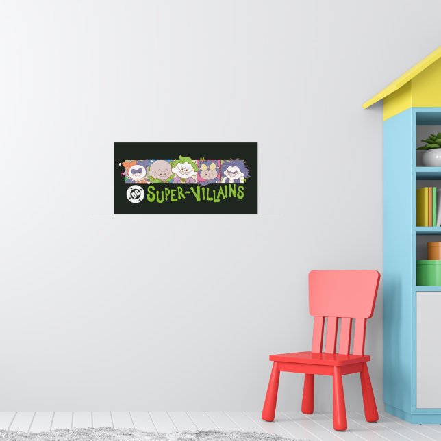 Poster DC Super-Villains Cartoon Lineup (Berçário 1)