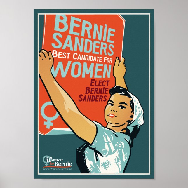 Poster de 11,25 pol. x 8 pol. 4 Bernie Sanders (Frente)