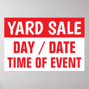 poster de 12" X 18" para vendas de papel informati