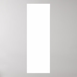 poster de 12 x 36 pol DIY modelo + TAMANHO DE TEXT