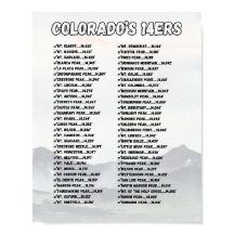 Poster de 14 Ésteres do Colorado - Lista de verifi