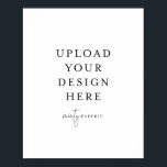 poster de 16" x 20" - Retrato<br><div class="desc">Personalize o seu cartão em Templett. Depois de terminar de editar,  faça o download do arquivo no formato JPG (não se esqueça de ativar a opção de sangria). Carregue seu design clicando no botão azul "Personalizar".</div>