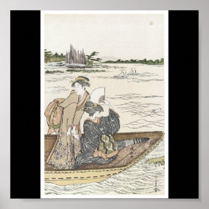 Poster de 1780's de pintura japoneses do C.