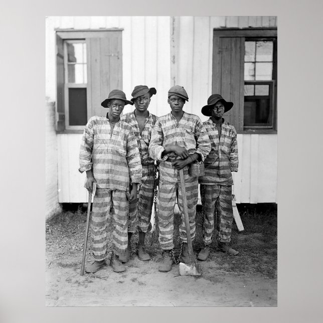 poster de 1900 Southern Chain Gang (Frente)