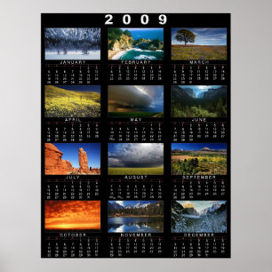 Poster de 2009 calendários