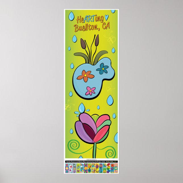 poster de 2023 - Está chovendo flores - Buellton.A (Frente)