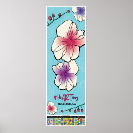 poster de 2023 - Flores e Vinhas - Buellton.Art