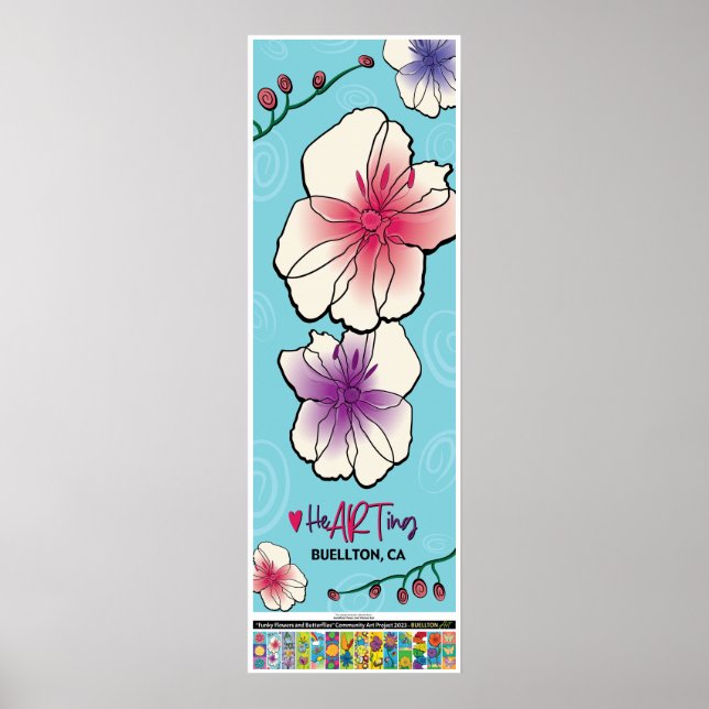 poster de 2023 - Flores e Vinhas - Buellton.Art (Frente)