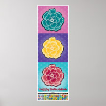 poster de 2023 - Rosas Pop - Buellton.Art