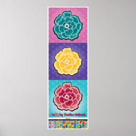 poster de 2023 - Rosas Pop - Buellton.Art