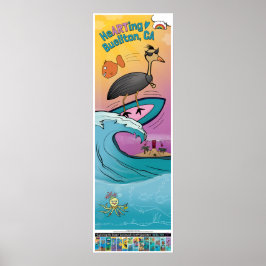 poster de 2024 - Onda de surf - Buellton.Art