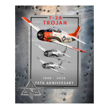 Poster de 74 anos de Troia T-28