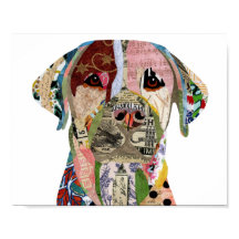 Poster de 8"x10", um Labrador bonito e colorido