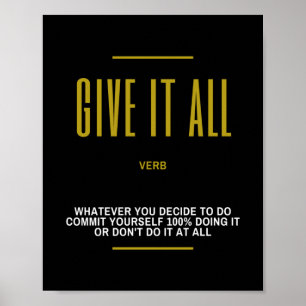 Poster Dê A Ele Uma Citação Inspirativa Sobre O Sucess