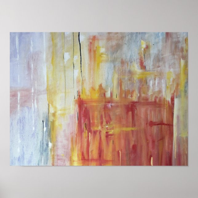 Poster de Abstrato colorida (Frente)