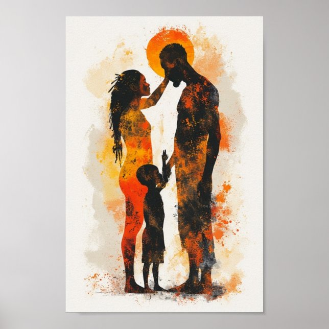 poster de abstrato de arte africano (Frente)