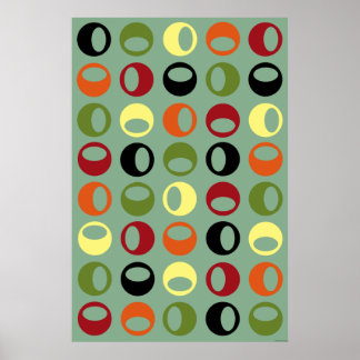 poster de Abstrato de Arte Moderna do Século médio