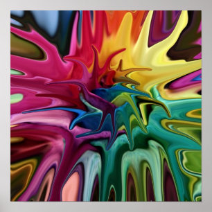 Poster de Abstrato de Balanceamento de Chorra Bril