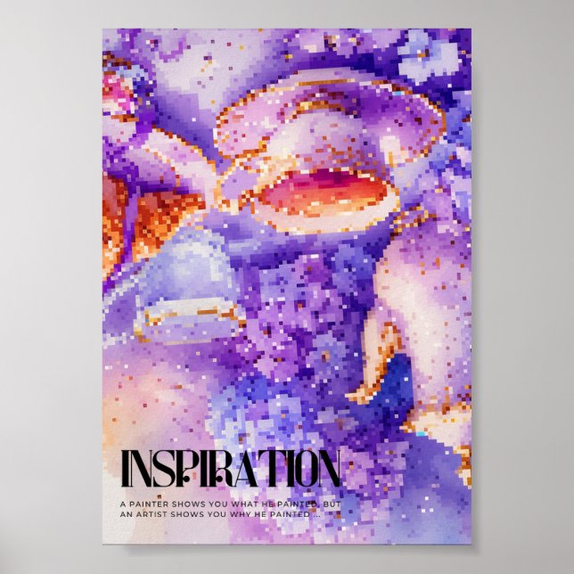 Poster de Abstrato de Inspiração (Frente)
