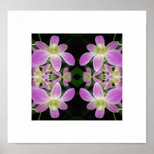 Poster de Abstrato de orquídea roxa