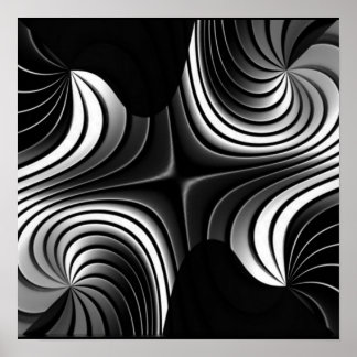 poster de abstrato de tiras de alumínio