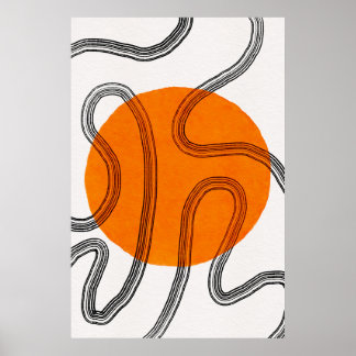 Poster de Abstrato minimalista moderno